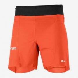 Salomon S/LAB Sense Short 6 pouces Red Black Homme