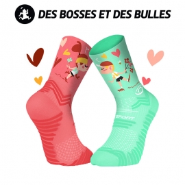 BV Sport Chaussettes Saint Valentin des Bosses et des Bulles