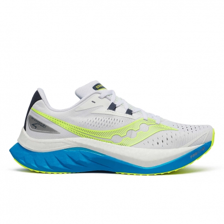 Saucony Endorphin Speed 4 White Viziblue Homme